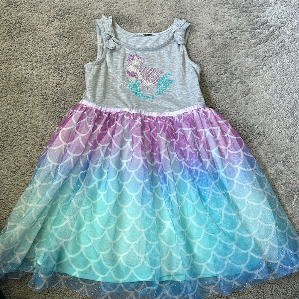 mermaid toddler dress size 6